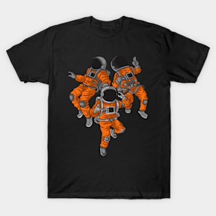 Funny Astronaut in Aktion T-Shirt